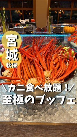 みやマル◎【宮城発】子連れスポット🍽️🚗 on Instagram: "カニ食べ放題の絶景ホテルが至極すぎた🤤✨ 今回は別館デラックス和洋室に泊まらせていただいたんだけど …最っっ高でした…✨ 🛏 別館デラックス和洋室 和×洋が融合したモダン空間✨ ハンモックや珍しいポンドソファでゆったり✨ 50インチTVではYouTubeなどが見られるスマートテレビ📺 コーヒーマシンもあって☕️ 子連れでも広々快適💕 🍽 カニ食べ放題ビュッフェ 身ぎっしりのカニを好きなだけ🦀 出来たて天ぷらや握りたて寿司、ステーキまで！🥩 家族みんなでテンション上がるやつ🤤 ♨️ インフィニティ露天風呂「愛姫の湯」 渓谷の景色と湯面がひとつに溶ける絶景風呂✨ 秋保の自然に包まれて、心も体もぽっかぽか🌿 季節ごとにイベントがあったり楽しめる秋保グランドホテル、リピ間違いなし‼️ (みやマルもご褒美旅によく利用してるよ〜♨️) ---------