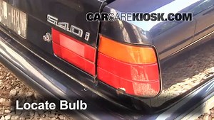 Brake Light Replacement: 1995 BMW 540i 4.0L V8
