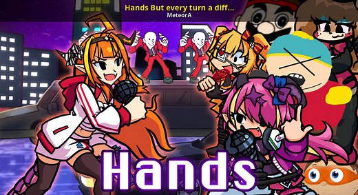 Hands But every turn a different Character sing it Mod for Friday Night Funkin' | FNF Mods
