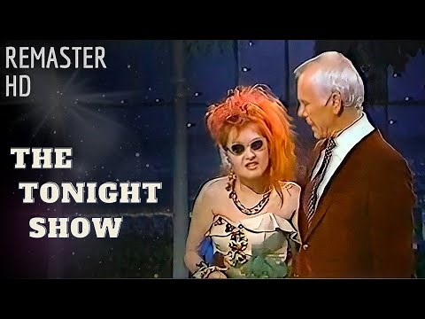 Cyndi Lauper Interview on "The Tonight Show" 1984 - (REMASTER)