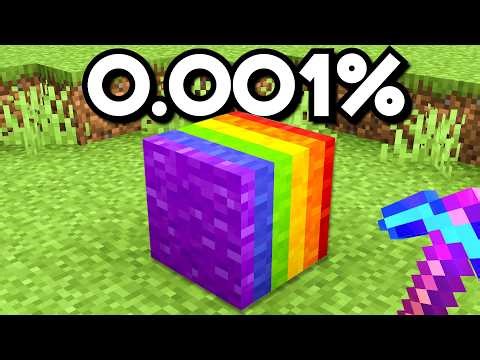 Encontré los objetos más RAROS de Minecraft en 24 horas!