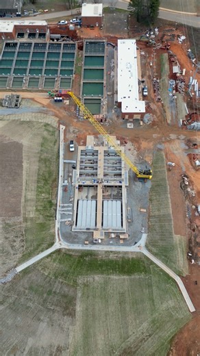 🏗️💧 Work is underway at the Water Treatment Plant, with crews expanding capacity through new basins, filters, and supporting infrastructure. | City of Cartersville - City Hall