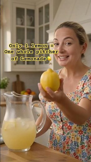 🍋 1 Whole Lemon = The Best Lemonade! 🤯