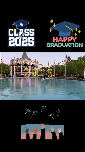 Putting up the Grad Nite 2025 Balloons at Six Flags Great America