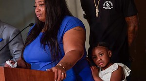 Mother of George Floyd's daughter gives emotional first statement