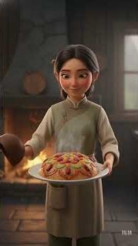 Mei Lin & Popo Make Eight Treasure Rice Under A Full Moon 🌕 Babaofan | #shorts