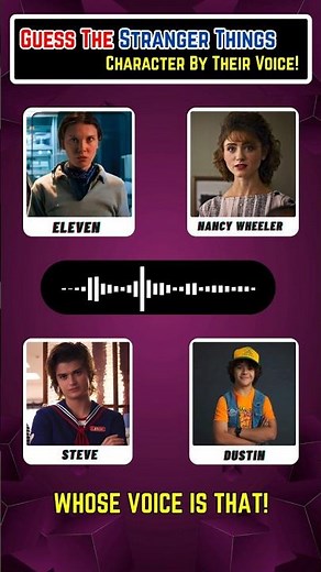 Guess the Stranger Things Character by Their Voice! 🎤👂 Can You Recognize Them?