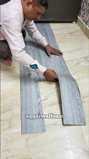 Grey Colour Pvc Flooring Tiles Installation | Flooring For Home How to Fix Pvc Flooring | PVC Floor
