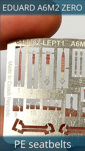 Eduard A6M2 Zero PE seatbelts