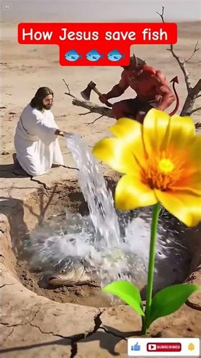 Jesus save fish from satan#shorts #ytshorts