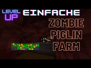 Zombie Piglin farm | Einfach erklärt | Minecraft Bedrock & Java version 1.20