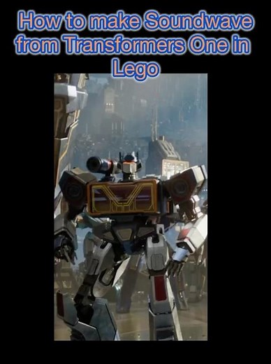 How to make Soundwave from Transformers One in Lego