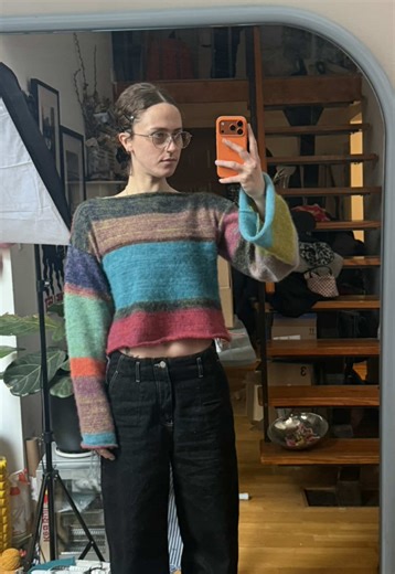 Mohair Stash Busting Sweater Tutorial