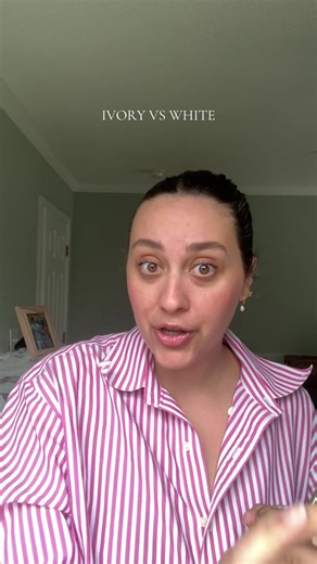 No one talks about this but… white shirts next to ivory dresses pull blue in photos. So why are grooms still wearing them? Someone explain this to me in the comments…. #wedding #2026bride #2027bride #ivory