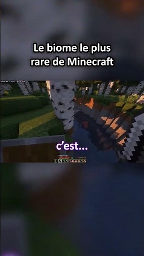 Le biome rare de Minecraft 😀