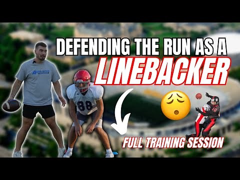 The BEST run defense drills and techniques for LINEBACKERS - FULL Post Practice Training Session
