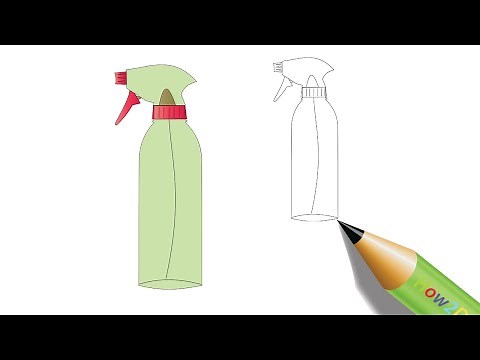 How to Draw a Spray Bottle - Easy Drawing & Coloring