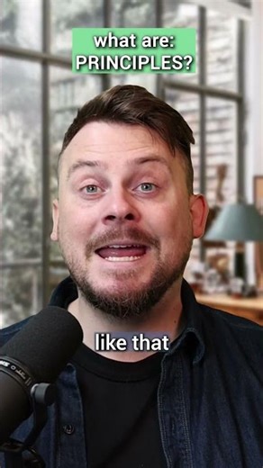 What does it mean to have principles?