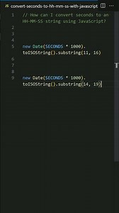 date - Convert seconds to HH-MM-SS with JavaScript?