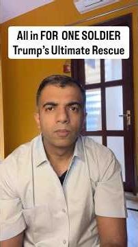 Trump's Craziest Rescue Mission for ONE Soldier! 🇺🇸🔥