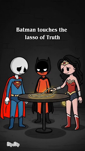 Batman just different 😭#flipaclip #cartoon #fyp | batman holds the truth of lasso
