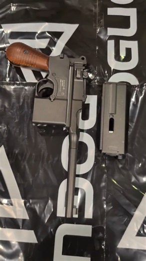 KWC M712 Broomhandle air pistol #airsoft #airsoftgun #co2 #bbgun #shorts #shortvideo