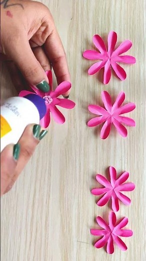 Easy Paper Flower🌸💖| Simple DIY Cutting Craft✂️✨#shorts