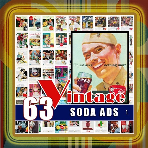 Vintage Soda Pop Ads, Retro Kitchen Bar Art (digital Download) - Etsy Canada