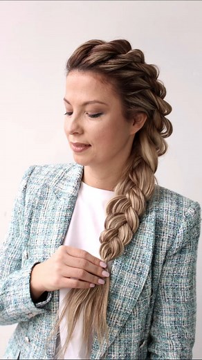 480K views · 6.4K reactions | Probably the most beautiful braid ever ✨ #braidtutorial #braids #hairtutorial #romantichairstyle #easyhairstyle #hairideas #hairstyles #hairtok #reelsviral #fyp #saveforthis | Another Day Another Braid | Facebook
