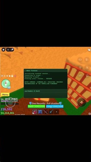 “Admin Terminal” ( Code Uzoth ) Blox fruit #roblox #bloxfruits