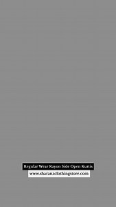 29K views · 1.4K reactions | Place an order through our Website “www.sharanzclothingstore.com” ✨Product Code : SS695 to SS719 ✨Category Name : 250 Kurtis ✨Regular Wear Rayon Side open kurtis ✨Price : 250+Shipping ✨Size : M L XL XXL For any queries Kindly WhatsApp 90435 68865 #reels #avaasakurtis #dailywearkurtis #divacollections #trendingreels #cottonsuits #officewear | Sharanz Clothing Store | Facebook