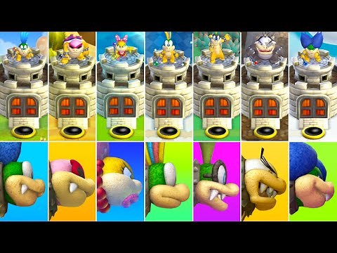New Super Mario Bros Wii + U - All Castles, Towers & Airships (2 Player)