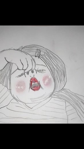 How to Draw a Funny Cute Girl 😜 Sketch & Coloring Tutorial #shorts