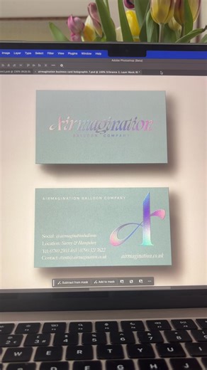 Designing Holographic Business Cards | Graphic Design Experiment