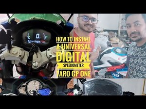 How to install a universal digital speedometer || digital meter for all bikes || Taro GP One V1