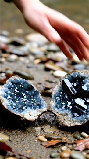 Deep Blue Vivianite Concretion Reveal 💙