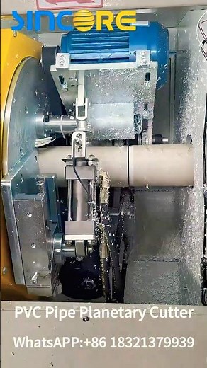 Sincore PVC Planet Cutter in Action: Perfect Cut on Large Diameter PVC Pipe#pipecutter#pipelining