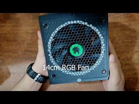 GAMEMAX Power Supply 850W Fully Modular 80+ Gold - Unboxing, RGB Light mode & Installation