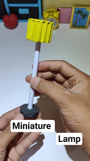 Miniature lamp diy #shorts #cardboard #diy