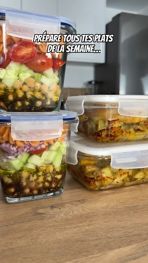 Roro 👩🏼‍🍳 | Des repas sains, fait maison et pas cher pour toute la semaine !!! Le tout préparé en moins d’une heure 👩‍🍳🤍 (Plus d’info dans ma bio)... | Instagram