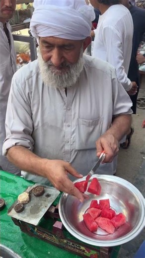 Rode Side Hardworking Baba Jee Seling Fresh Water Mellon | Salthy & Juicy Water Mellon