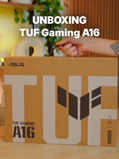 ¡Unboxing de la ASUS TUF Gaming A16! 😮‍💨🎮 Rendimiento increíble y diseño resistente para gamers exigentes. Con procesador AMD Ryzen 7, 16 GB de RAM y gráfica NVIDIA RTX 5070. Diseñada para ofrecer excelente potencia y fluidez en cada partida y proyecto exigente 💻🔥 #TUFGamingA16 #ASUS #Unboxing #LaptopGamer #RTX5070