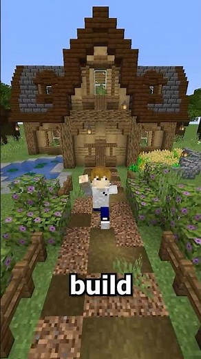 How to Build a BEAUTIFUL Roof in Minecraft! (Gambrel/A-frame Tutorial) #minecraft #building