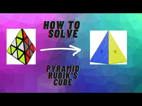 How to solve a Pyramid(triangle) Rubik's cube in 6min!EASIEST WAY!!!