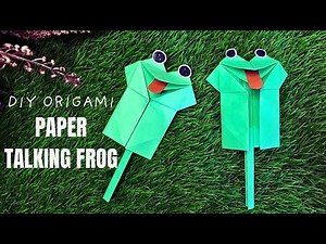 How to Make a Talking Frog with Paper | Easy Origami Craft
