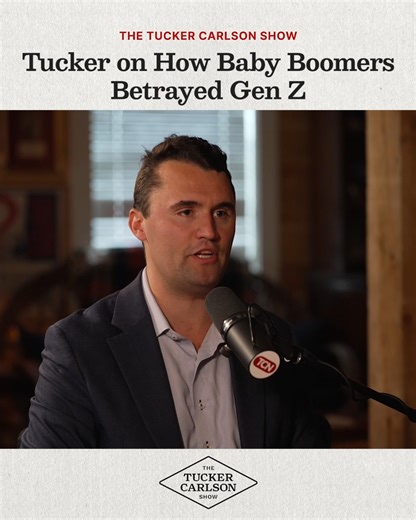 Tucker on How Boomers Betrayed Gen Z Watch the full episode at https://watchtcn.co/3Cx8I57� | Tucker Carlson Network