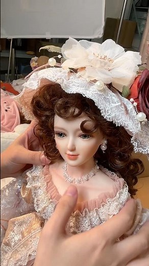 Cloveray 22-Inch Antique Palace-Style Victorian Porcelain Dolls with Gorgeous Dress #doll