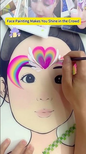 A 20 Year Old Girl Sets Up A Stall And Practices!#facepainting #makeup #babylove