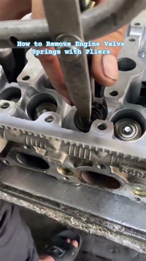 How to Remove Engine Valve Springs with Pliers