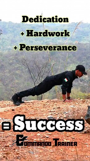 Dedication Hard/Smart work Perseverance = Success #commando_trainer_dipankar #success #motivation | Commando Trainer